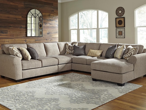 5-Piece Sectional with Chaise