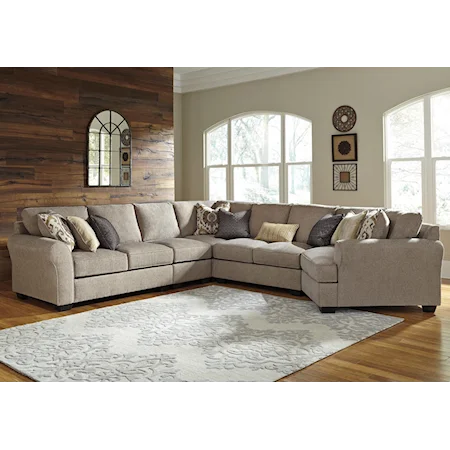 5-Piece Sectional with Cuddler