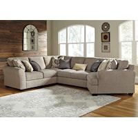 4-Piece Sectional with Cuddler