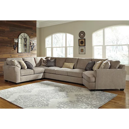 4-Piece Sectional with Cuddler