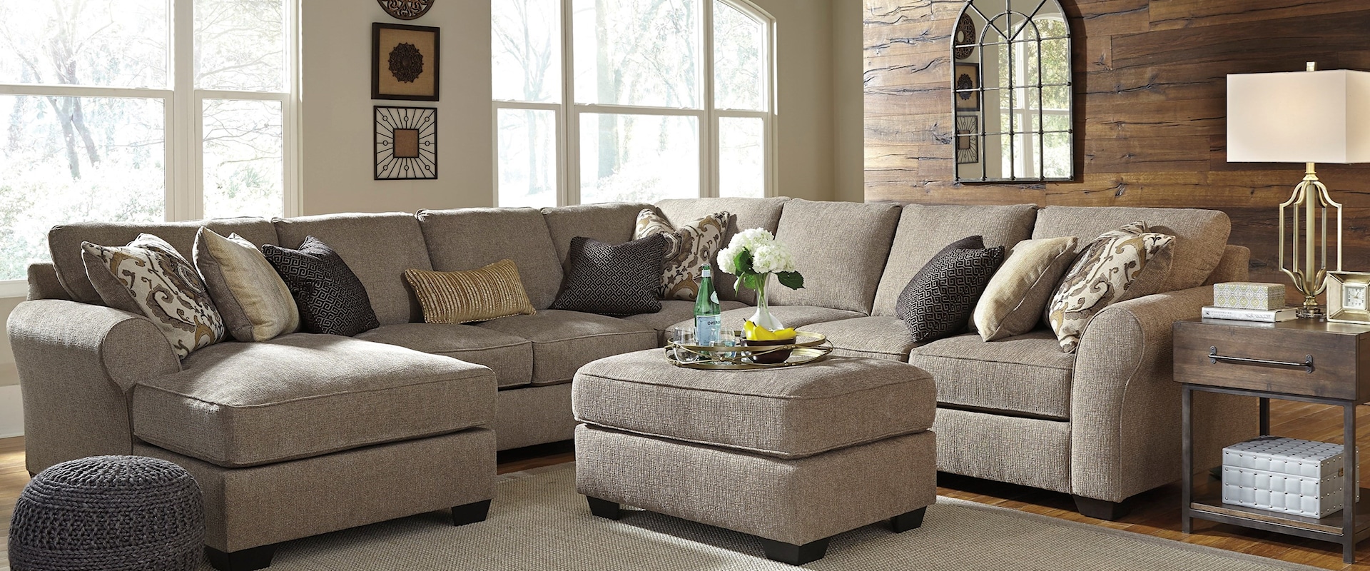 5-Piece Sectional with Ottoman