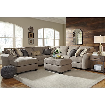 5-Piece Sectional with Ottoman