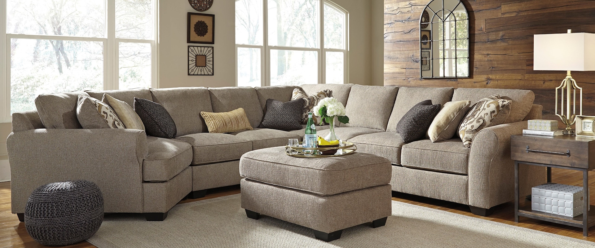 4-Piece Sectional with Ottoman