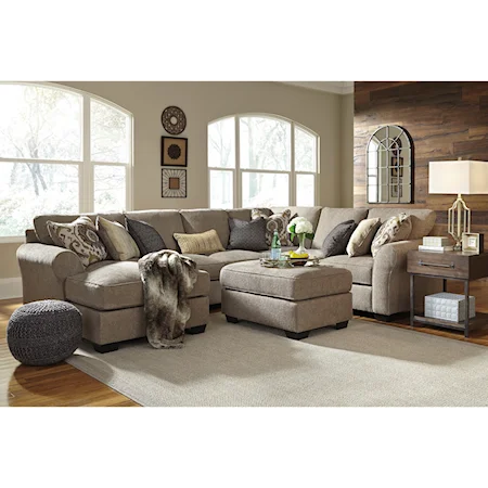 4-Piece Sectional with Ottoman