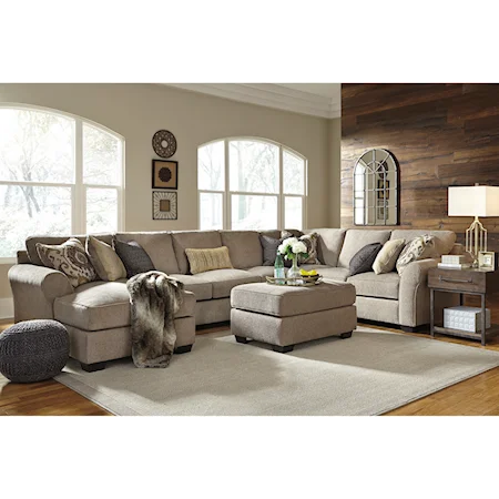 4-Piece Sectional with Ottoman