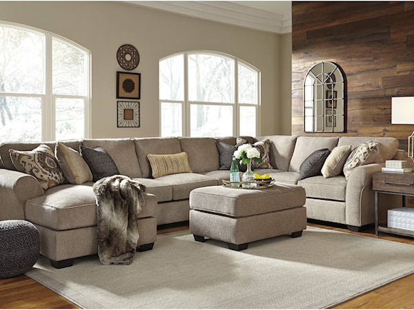 4-Piece Sectional with Ottoman