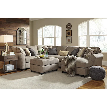 4-Piece Sectional with Ottoman