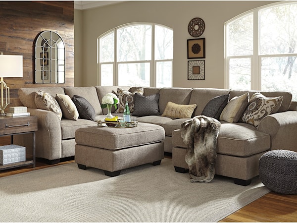 4-Piece Sectional with Ottoman