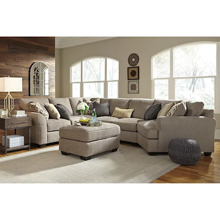 4-Piece Sectional with Ottoman