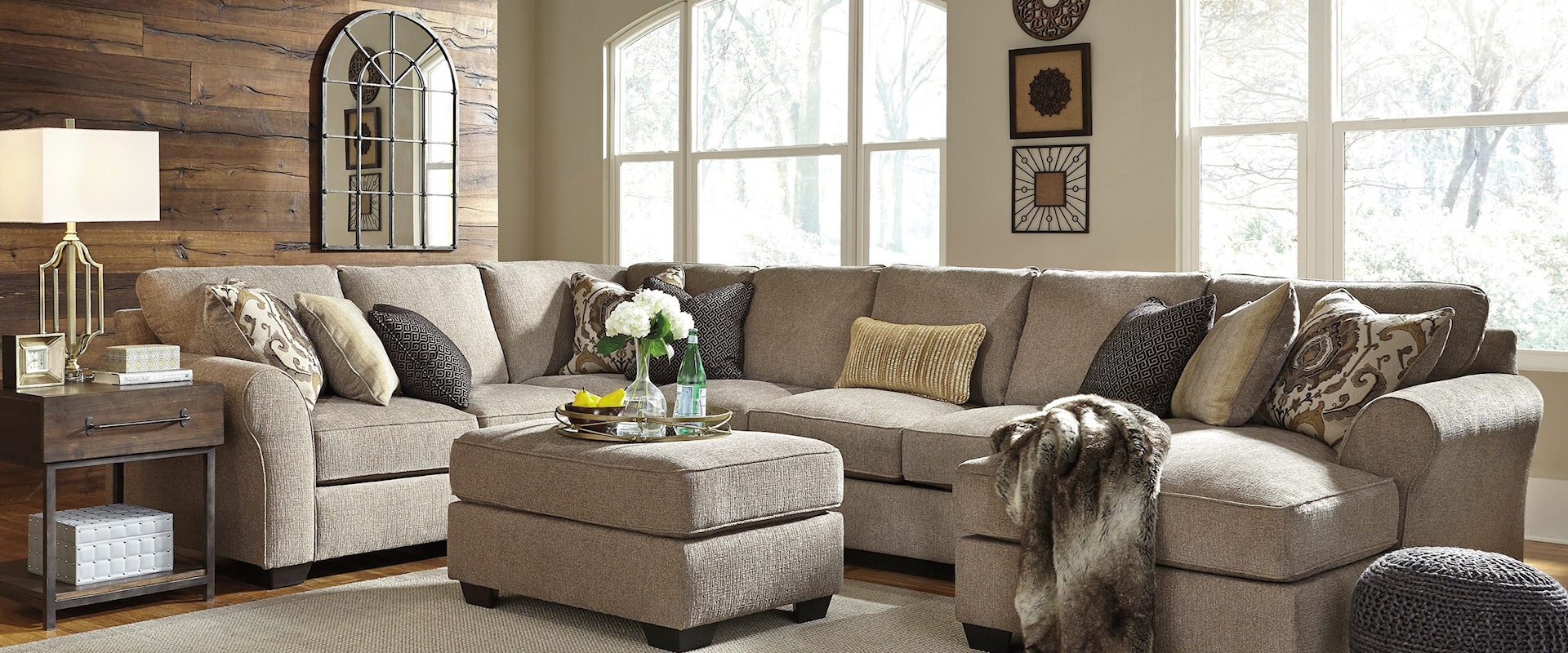 4-Piece Sectional with Ottoman