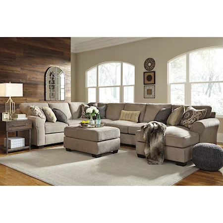 4-Piece Sectional with Ottoman