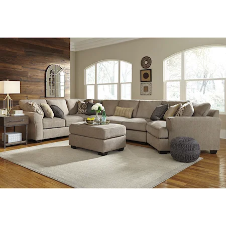 4-Piece Sectional with Ottoman