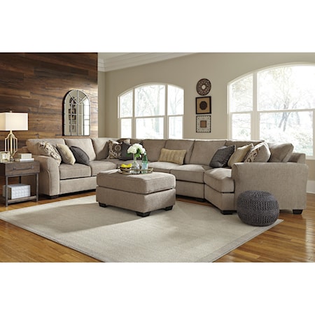 4-Piece Sectional with Ottoman