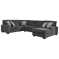 Contemporary Sectional with Left Chaise