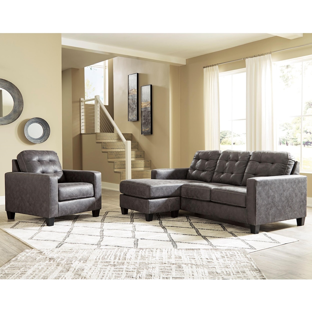 Ashley Furniture Benchcraft Venaldi Stationary Living Room Group