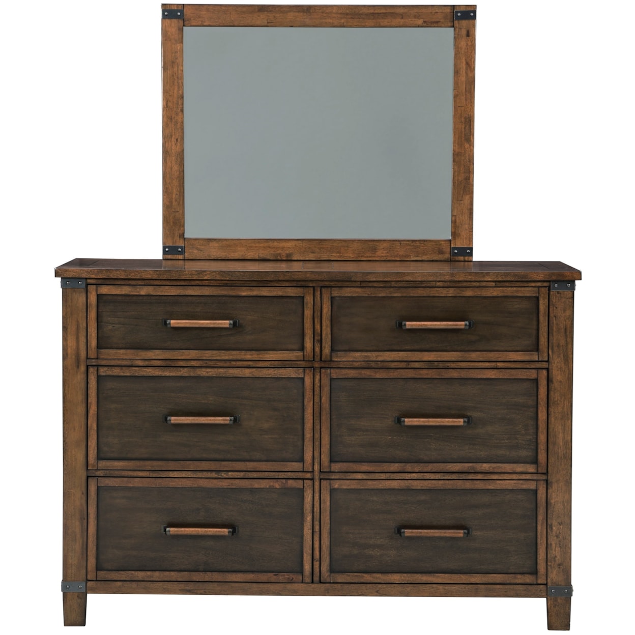 Benchcraft by Ashley Wyattfield Dresser & Bedroom Mirror