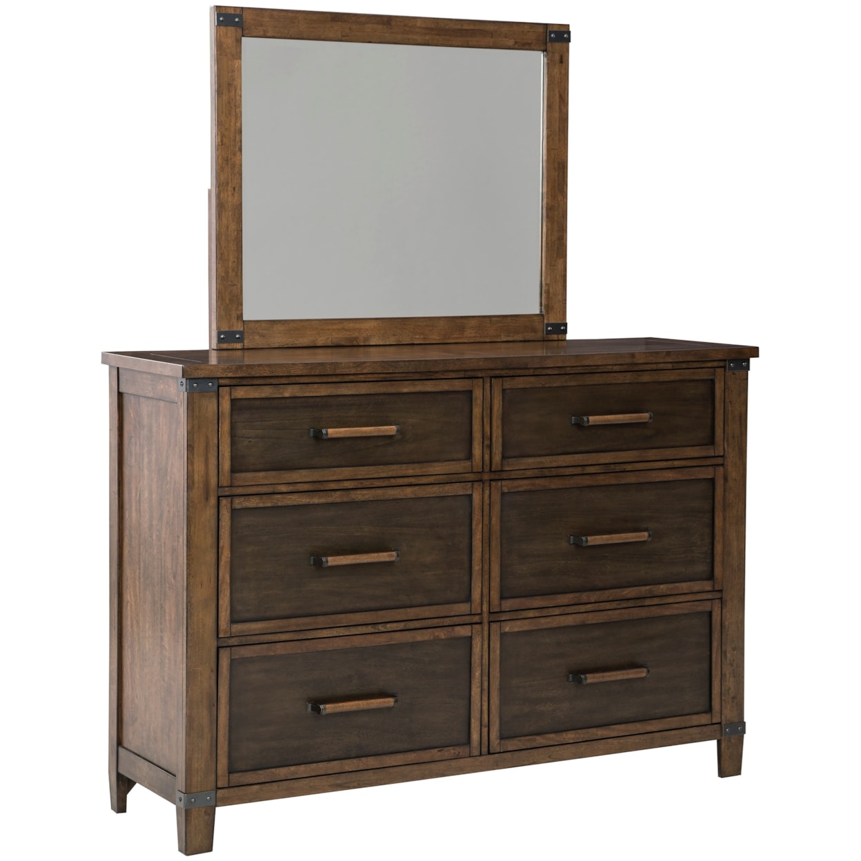 Benchcraft by Ashley Wyattfield Dresser & Bedroom Mirror