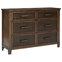 Two-Tone Finish Mango Veneer Dresser