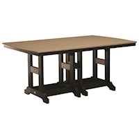 44" x 72" Rectangular Counter Height Dining Table