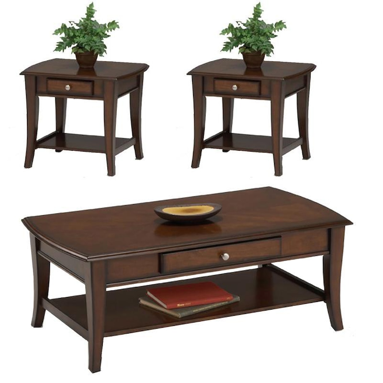 Bernards Broadway 3 Pc. Accent Table Group