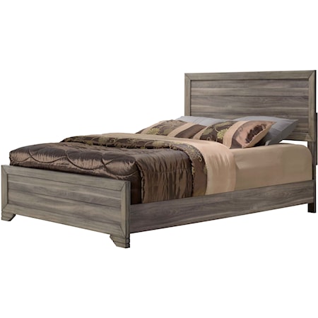 Rustic Contemporary Queen Bed