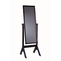 Wood Cheval Floor Mirror