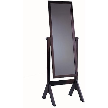 Wood Cheval Floor Mirror