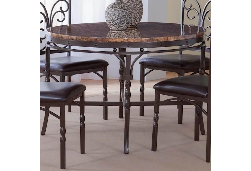Tuscan Faux Marble Dinette Table by Bernards at Westrich Furniture & Appliances
