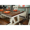 Bernards Winslow 6-Piece Table Set with Bench