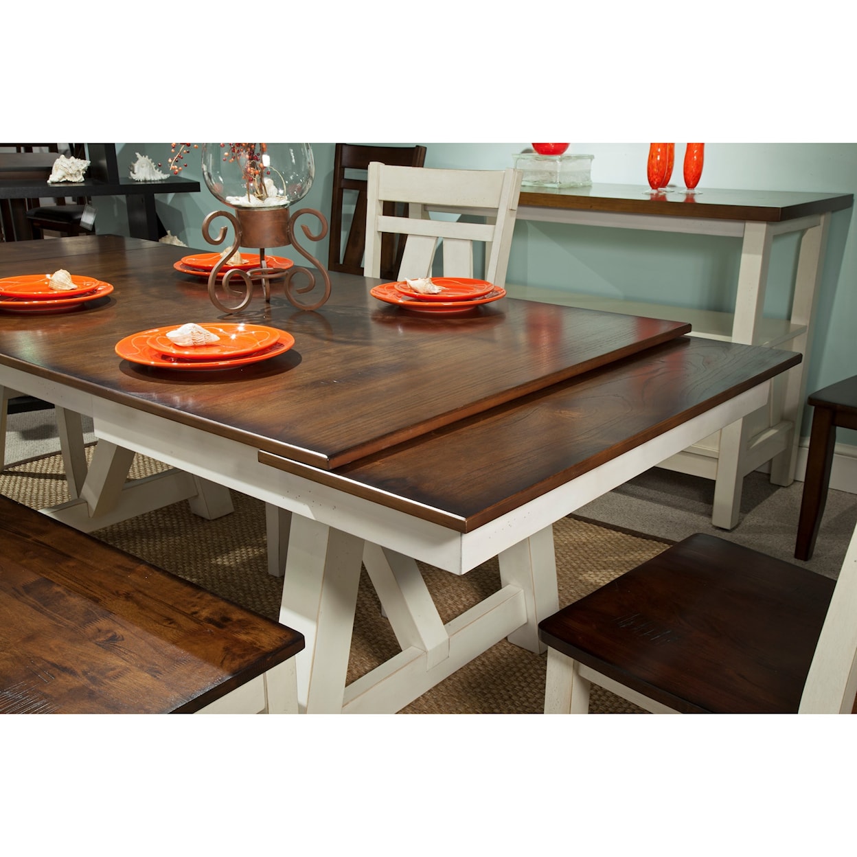 Bernards Winslow 6-Piece Table Set with Bench