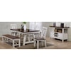 Bernards Winslow Rectangular Dining Table