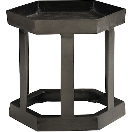 Hexagon Chairside Table