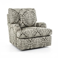 Customizable Swivel Chair with English Arms