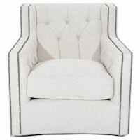 Swivel Chair with Nailhead