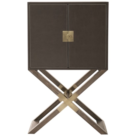 Bar Cabinet with Stemware Holder