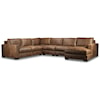 Bernhardt Dawkins Dawkins Top Grain Leather Sectional