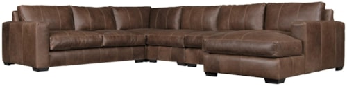 Leather 5-Piece Sectional