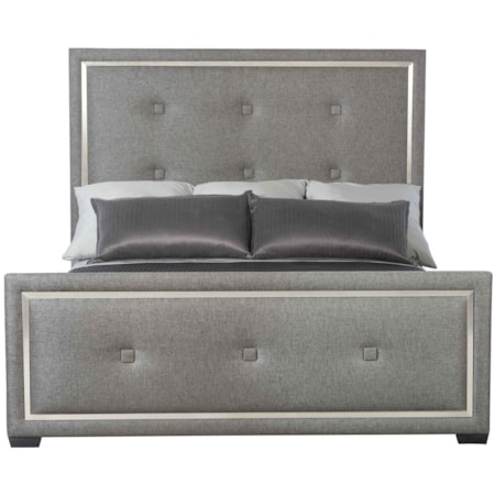 Queen Upholstered Panel Bed