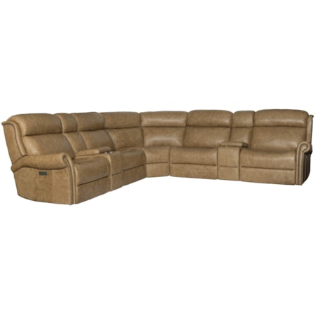 Power Motion Reclining Sectional Sofa