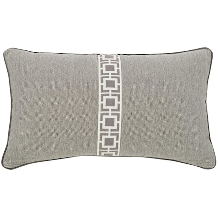 Kidney Pillow with Center Tape & Welt