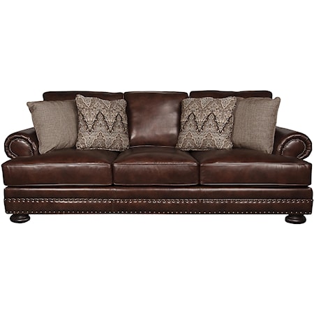 Foster 100% Leather Sofa