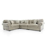 Four Piece Traditional Sectional Sofa