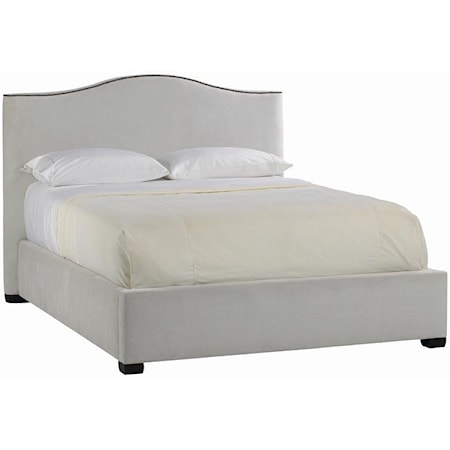 Full Size Graham Upholstered Camelback Bed
