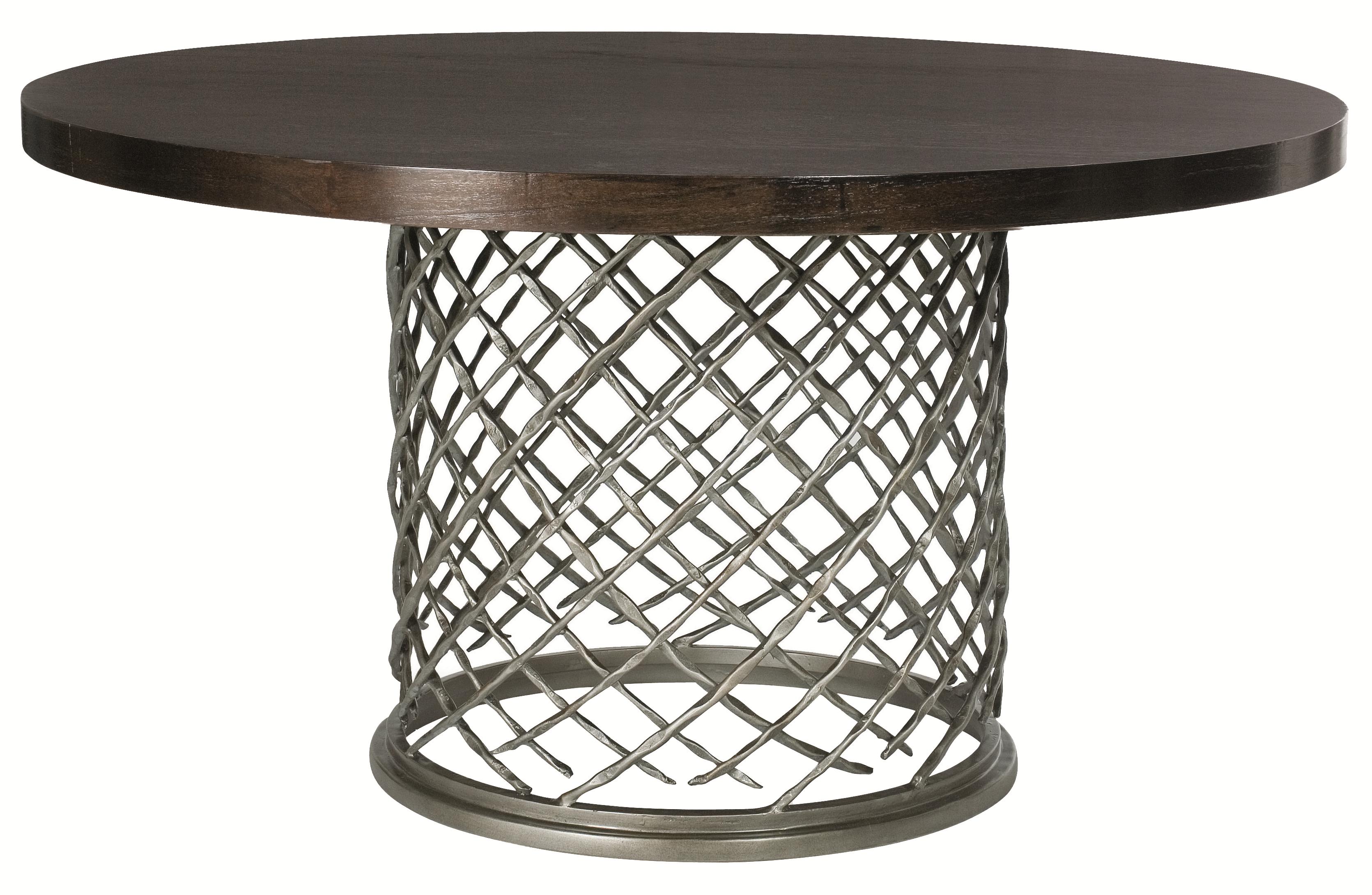 Hallam Metal Table with Wood Top (54")