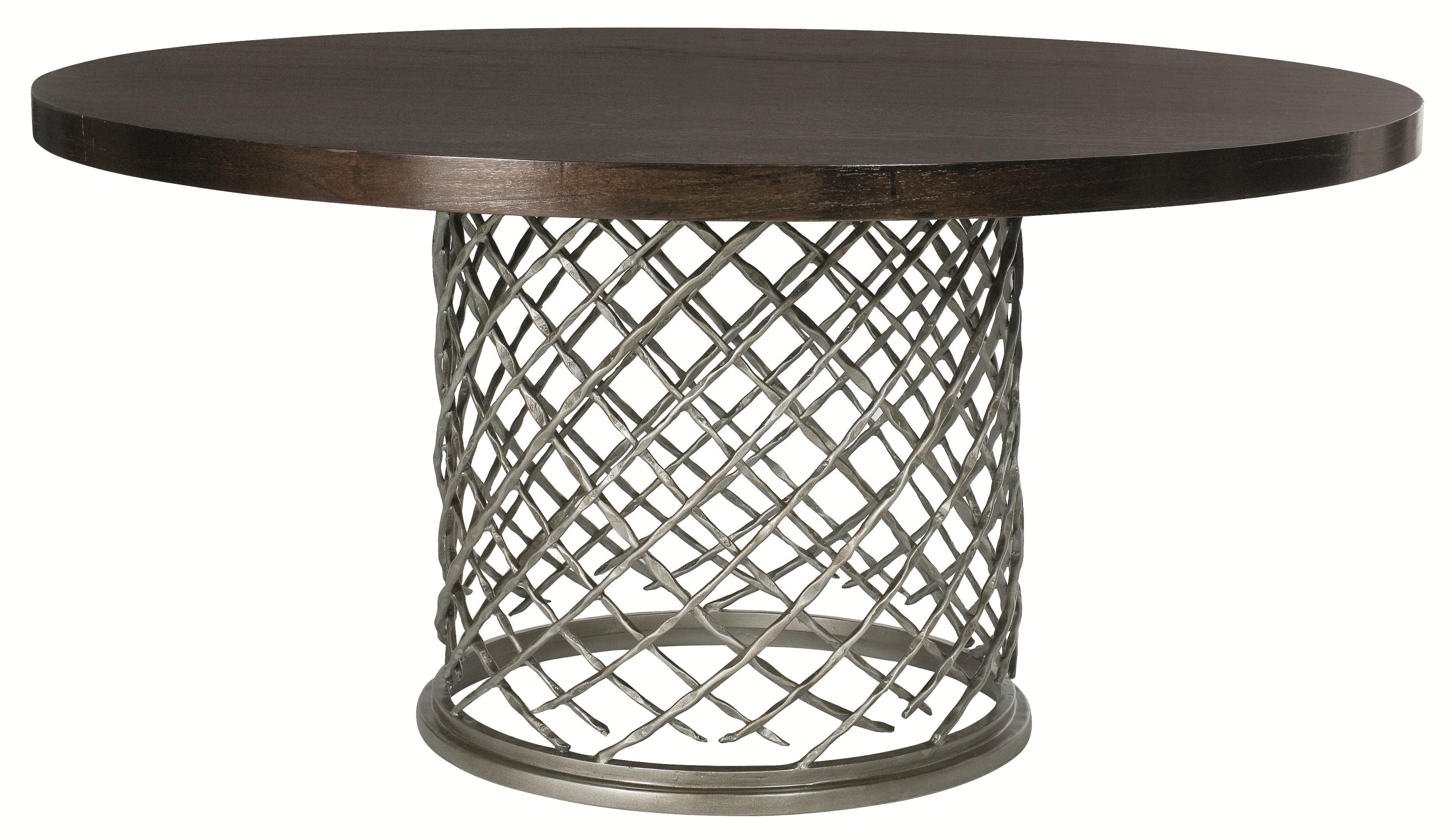 Hallam Metal Table with Wood Top (60")