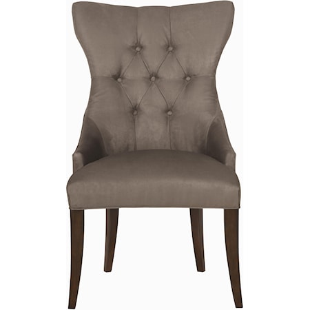 Deco Tufted Back Chair