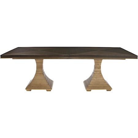 Double Pedestal Dining Table