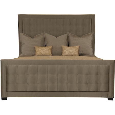 Queen Upholstered Panel Bed