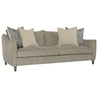 Contemporary Sofa and Swivel Chair With  Feather Down Cushions
