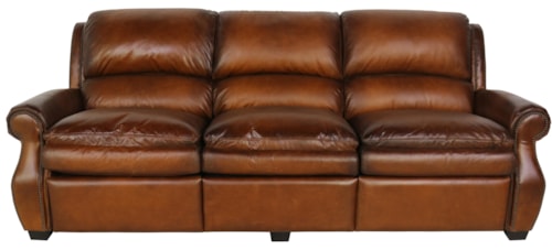 Transitional Power Motion Sofa with Power Headrests and USB Port